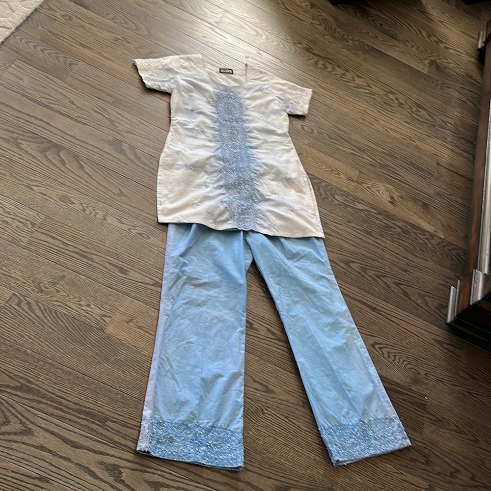 Boho chic ombre pantsuit